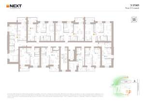 1-к квартира, вторичка, 36м2, 8/9 этаж