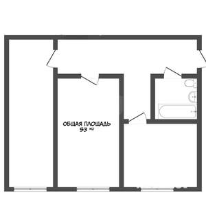 2-к квартира, вторичка, 54м2, 3/5 этаж