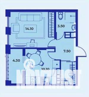 1-к квартира, вторичка, 40м2, 13/15 этаж