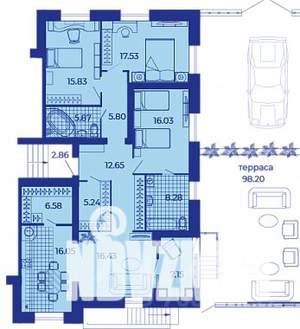 4-к квартира, строящийся дом, 163м2, 1/9 этаж