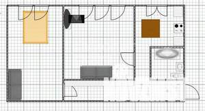 2-к квартира, вторичка, 44м2, 1/5 этаж