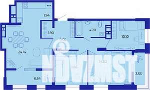 3-к квартира, вторичка, 91м2, 16/19 этаж