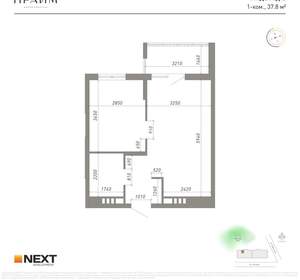 1-к квартира, вторичка, 38м2, 3/14 этаж