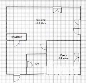 1-к квартира, вторичка, 31м2, 1/5 этаж