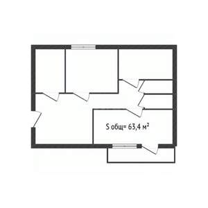 3-к квартира, вторичка, 63м2, 10/10 этаж