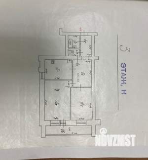 2-к квартира, вторичка, 53м2, 3/9 этаж