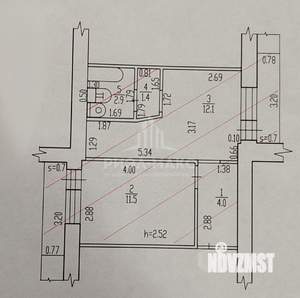 1-к квартира, вторичка, 32м2, 4/9 этаж