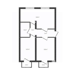 3-к квартира, вторичка, 82м2, 2/2 этаж