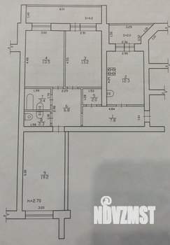 3-к квартира, вторичка, 81м2, 9/9 этаж