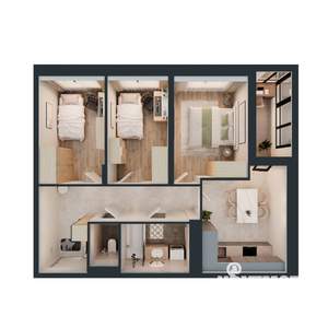 3-к квартира, вторичка, 59м2, 13/16 этаж