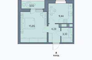 1-к квартира, вторичка, 35м2, 10/16 этаж
