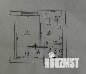 1-к квартира, вторичка, 37м2, 5/5 этаж