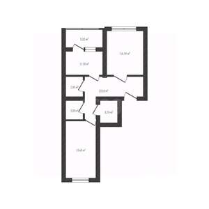 2-к квартира, вторичка, 69м2, 5/10 этаж