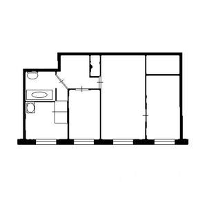 3-к квартира, вторичка, 56м2, 3/5 этаж