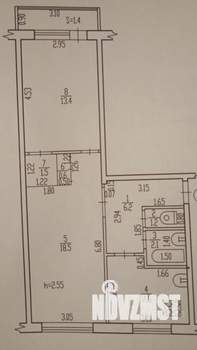 2-к квартира, вторичка, 52м2, 2/6 этаж