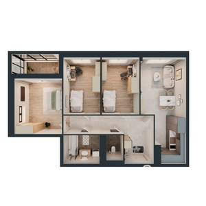 3-к квартира, вторичка, 68м2, 9/16 этаж