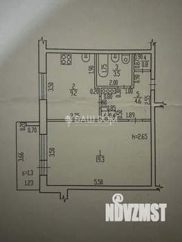 1-к квартира, вторичка, 38м2, 1/10 этаж