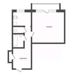 1-к квартира, вторичка, 38м2, 9/14 этаж