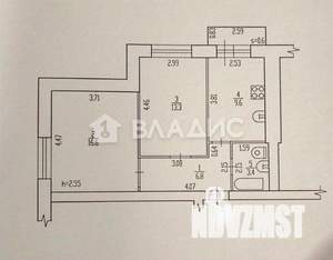 2-к квартира, вторичка, 50м2, 4/5 этаж