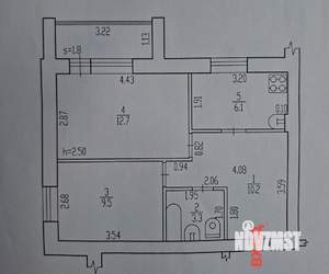 2-к квартира, вторичка, 41м2, 3/4 этаж