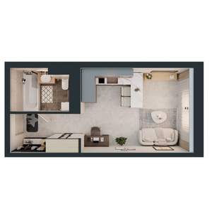 1-к квартира, вторичка, 26м2, 11/16 этаж