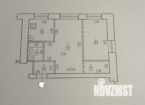 2-к квартира, вторичка, 41м2, 5/5 этаж