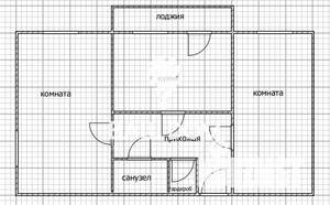2-к квартира, вторичка, 59м2, 3/10 этаж
