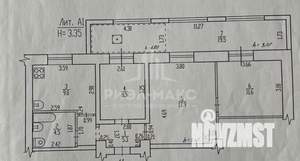 3-к квартира, вторичка, 77м2, 1/3 этаж
