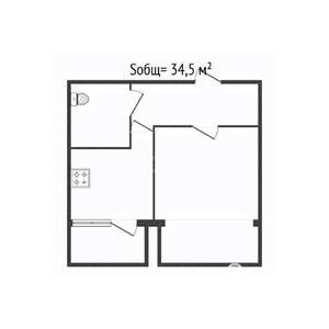 1-к квартира, вторичка, 35м2, 5/11 этаж