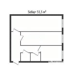 2-к квартира, вторичка, 52м2, 5/5 этаж