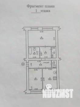 2-к квартира, вторичка, 56м2, 1/4 этаж