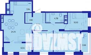 3-к квартира, вторичка, 91м2, 18/19 этаж