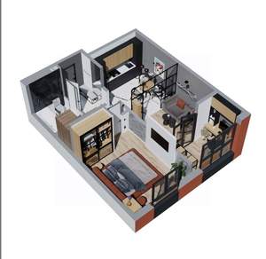 1-к квартира, вторичка, 46м2, 3/16 этаж