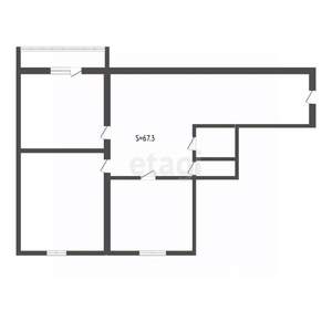 2-к квартира, вторичка, 67м2, 11/14 этаж