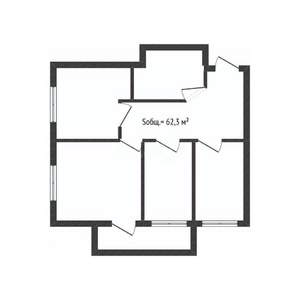 3-к квартира, вторичка, 62м2, 14/16 этаж