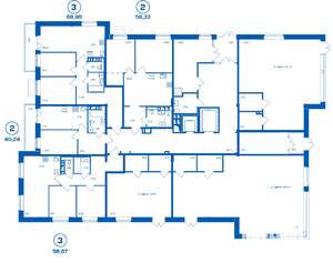 3-к квартира, вторичка, 69м2, 1/16 этаж