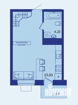 Студия квартира, вторичка, 31м2, 15/17 этаж
