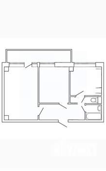 2-к квартира, вторичка, 48м2, 6/9 этаж