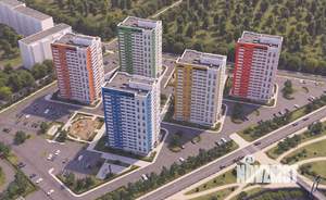 2-к квартира, строящийся дом, 40м2, 4/16 этаж