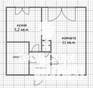 1-к квартира, вторичка, 21м2, 1/5 этаж