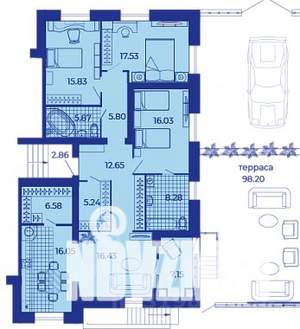 4-к квартира, сданный дом, 163м2, 1/9 этаж