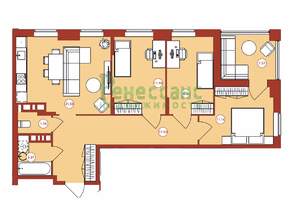 3-к квартира, вторичка, 81м2, 12/14 этаж