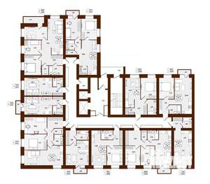2-к квартира, строящийся дом, 55м2, 4/14 этаж