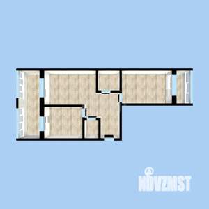 2-к квартира, вторичка, 54м2, 7/10 этаж