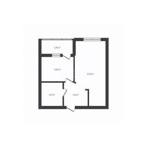 1-к квартира, вторичка, 40м2, 5/9 этаж