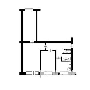 3-к квартира, вторичка, 41м2, 3/5 этаж