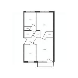 3-к квартира, вторичка, 62м2, 5/5 этаж