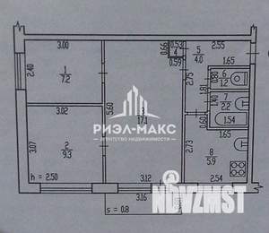 3-к квартира, вторичка, 48м2, 2/5 этаж