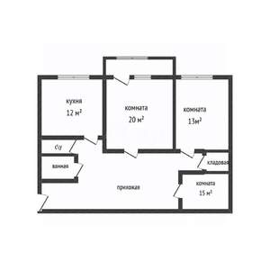 3-к квартира, вторичка, 79м2, 2/10 этаж