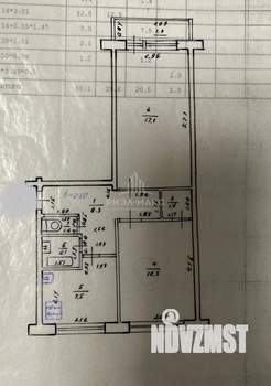 2-к квартира, вторичка, 50м2, 2/5 этаж